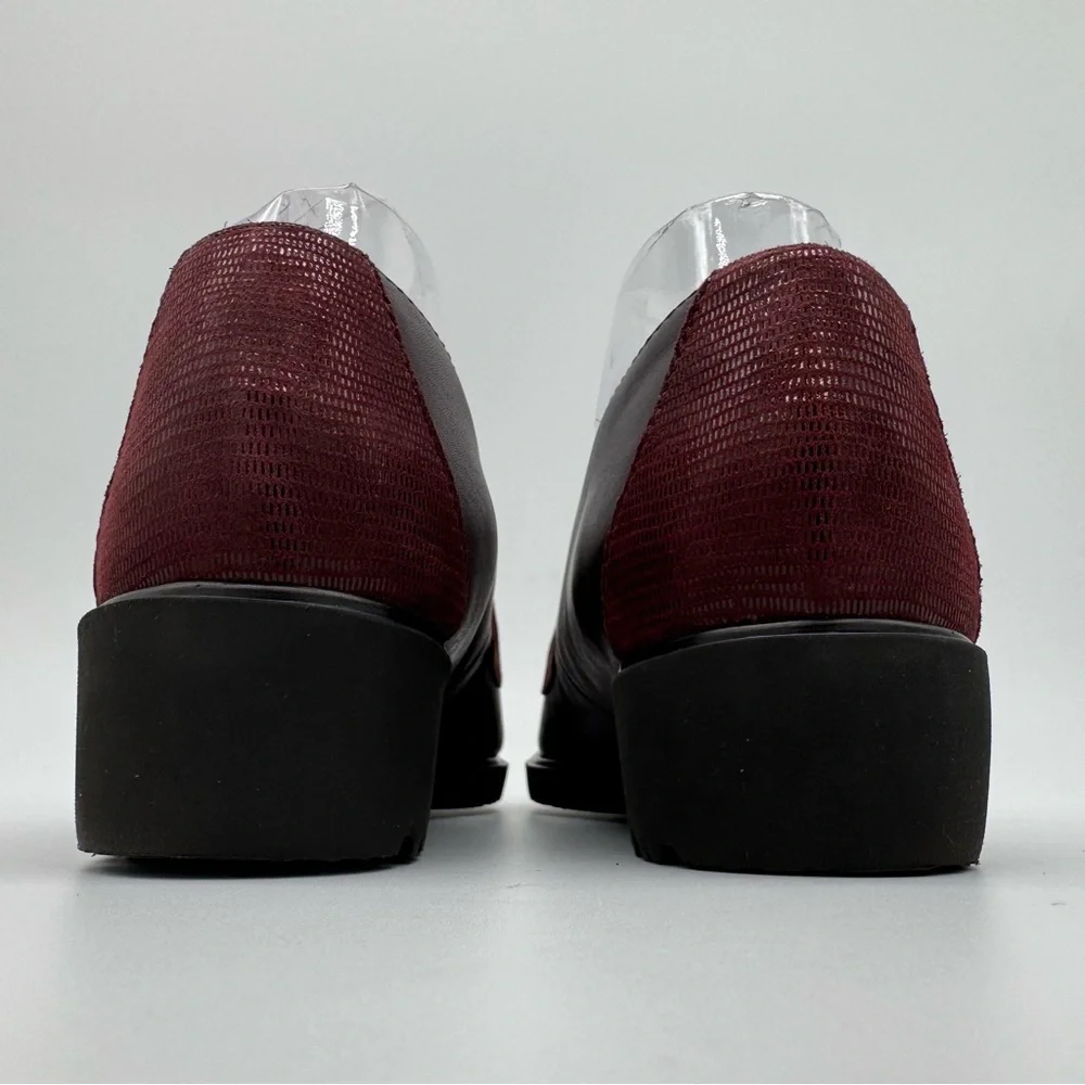 Munro Geena Wine Purple Leather Loafer Size 8 M - Picture 4 of 11